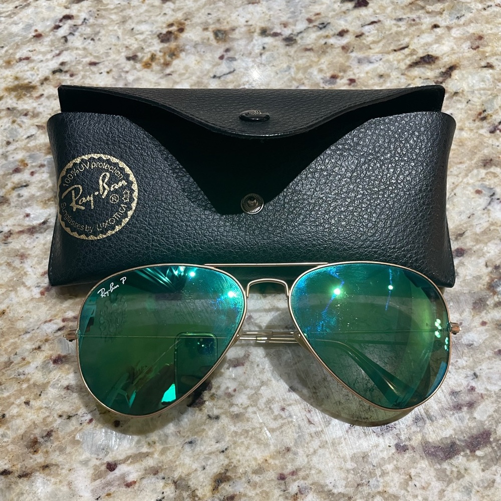 Green and Gold Ray-Ban